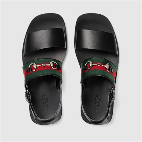 mens gucci leather sandals|Gucci leather sandals for men.